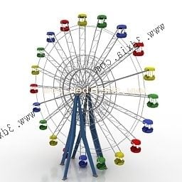 Park Ferriss Wheel 3d model