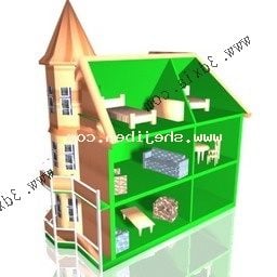 幼稚園カリフォルニアstleおもちゃの家3Dモデル