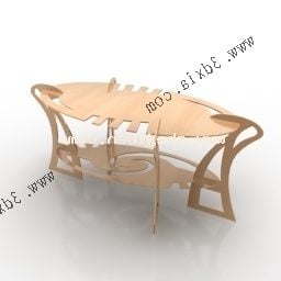 Stůl v mateřské školce hřiště 3d model