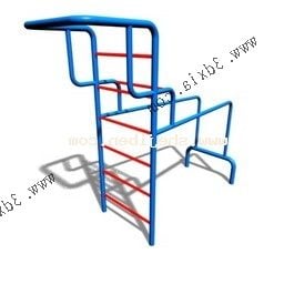 Steel Staircase Kindergarten Equipment 3d model