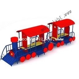 Kindergarten Train Vehicle 3d model