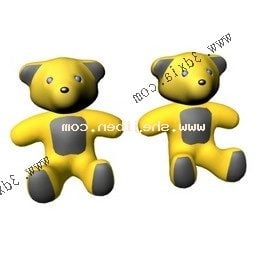 Model 3D wypchanej zabawki Bear Kid