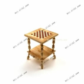 Table de jeu d'échecs modèle 3D
