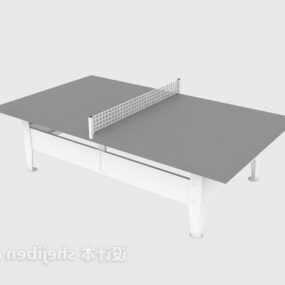 Grå bordtennisbord 3d-modell