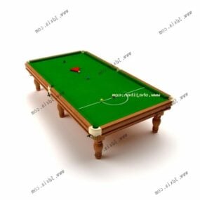Wood Pool Table Sport 3d model
