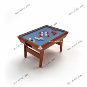 Small Pool Game Table 3d model