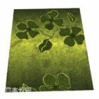 Green Floral Pattern Carpet
