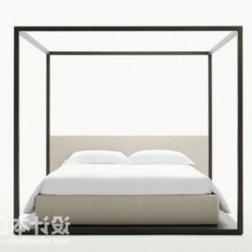 Letto poster minimalista modello 3d