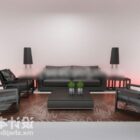 Large Living Room Sofa Table Set