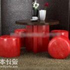 Round Table And Stool