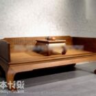 Juego de mesa de centro de madera china