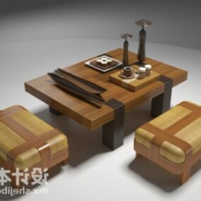 Stool Coffee Table 3d model