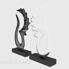 Pöytäastiat Small Wing Decoration 3D-malli