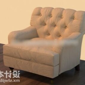 Single Chester Sofa Living Room Furniture 3d model