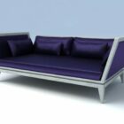 Purple Velvet Sofa Chair