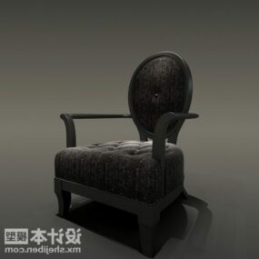 Modernism Velvet Chair 3d model