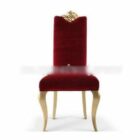 赤いベルベットの椅子