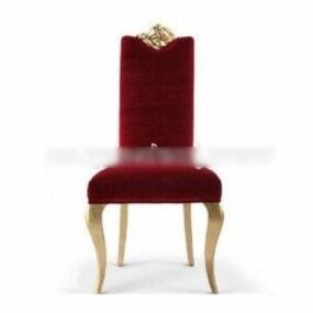 Red Velvet Chair 3d model