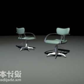 Běžný 3D model dvou kancelářských židlí