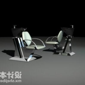 Mytí židle kolekce 3D model