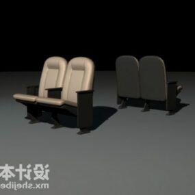 Modelo 3d de cadeira de cinema
