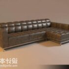 L Sofa w stylu Chesterfield
