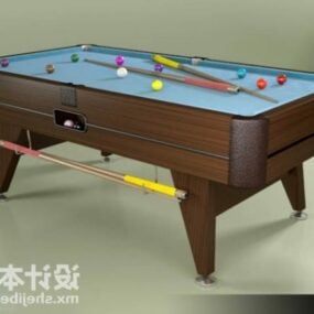 Wood Pool Table 3d model