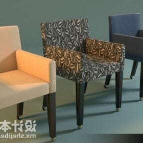图案扶手椅3d模型