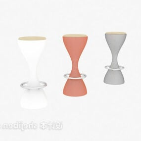 Brun Porcelæn Vase Dekor 3d model
