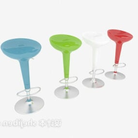 Bar Chair Flower Shaped 3d model