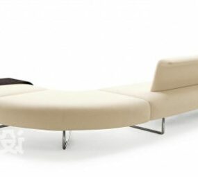 Curved Corner Sofa 3d model