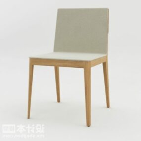 Restaurant Wood Chair Furniture 3d model