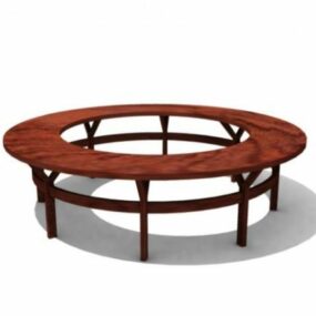 Round Conference Table V1 3d model