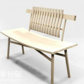 Country Design Wood Chair 3d model