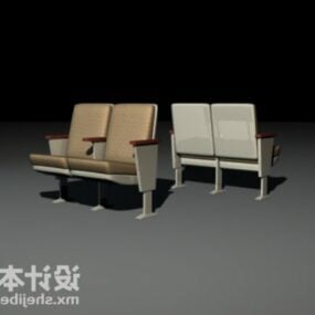 Teater Folding Seat Stol 3d modell