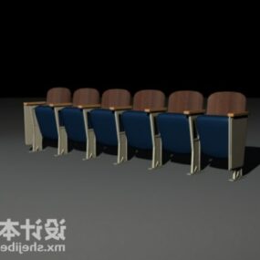 Sinema Katlanır Koltuk Sandalyesi 3D model