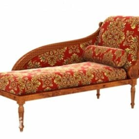 Vintage Pattern Lounge Sofa Sæt 3d model