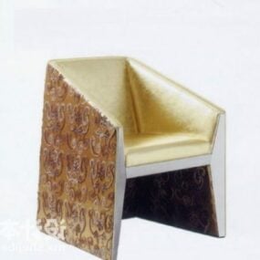 Hotel Single Armchair With Pattern 3d model