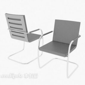 Büropersonalstuhl, einfaches Design, 3D-Modell