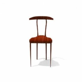 Modelo 3d de cadeira de jantar minimalista
