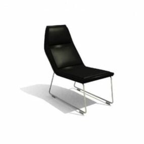 Black Chair Recliner Style 3d model