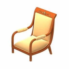 Country Antique Armchair 3d model