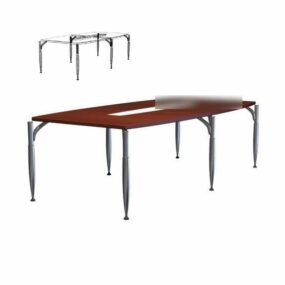 Office Conference Table Small Size 3d model