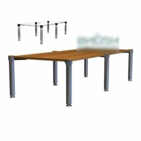 会议桌长方形3d模型