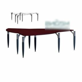 Corner Conference Table 3d model