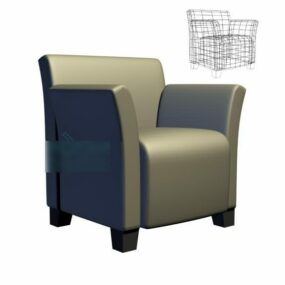 Office Armchair Grey Color 3d model