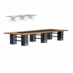 Large Rectangular Conference Table 3d model