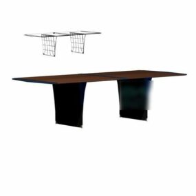 Conference Table Rectangular Shaped 3d model
