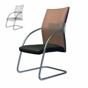 Modello 3d a forma di C della sedia da ufficio