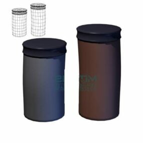 Cylinder Trash 3d model